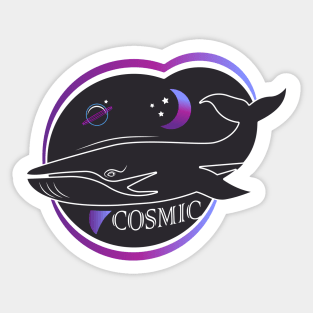 Space whale Sticker